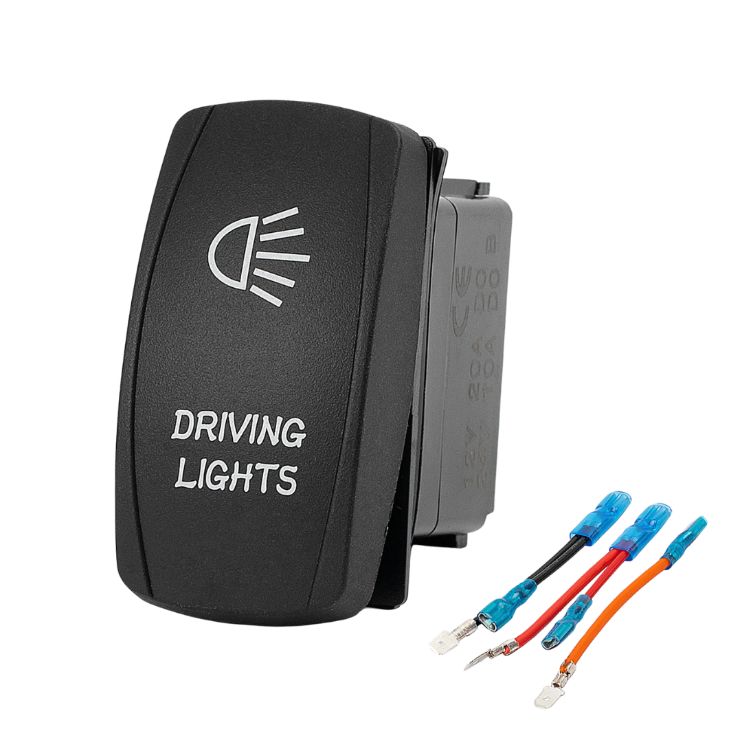 Interruptor basculante rectangular de encendido/apagado con LED / Luces de conducción