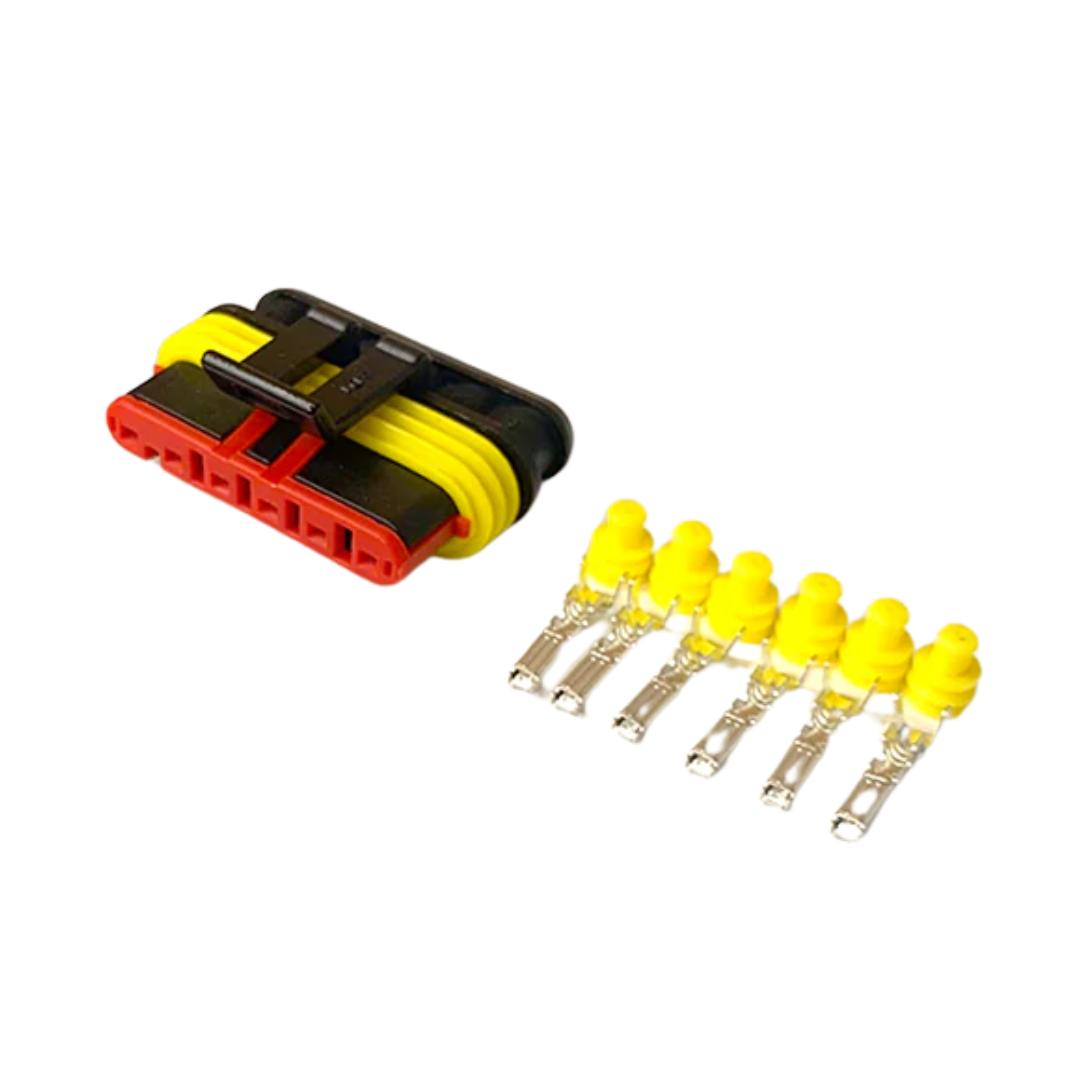 Hun-TE Connectivity 6-vejs AMP Superseal 1.5-seriens stiksæt