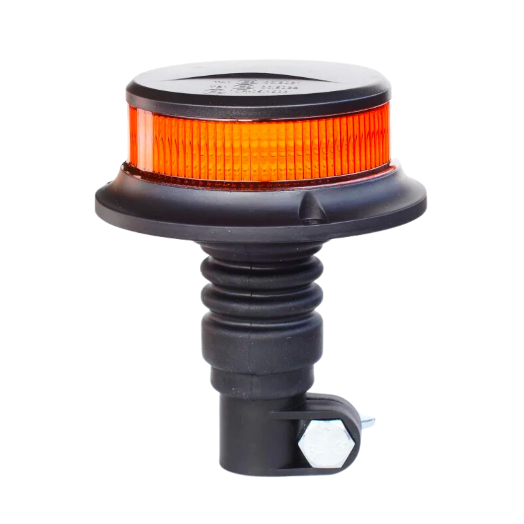 Amber LED Beacon med Flexi-DIN-montering / flat topp - spo-cs-disabled - spo-default - spo-disabled - spo-notify-me-disa