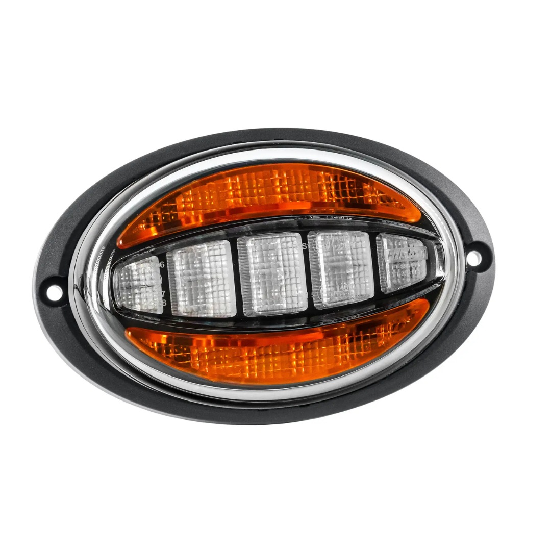 LED Oval Frontblinklys og Positionslys / Fristom FT-356