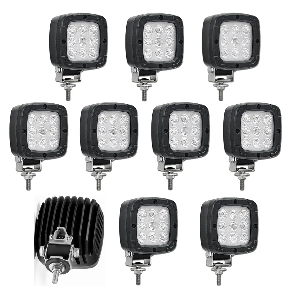 Pakke med 10 Fristom Premium LED-arbeidslamper med Deutsch DT-kontakt - spo-cs-deaktivert - spo-standard - spo-aktivert - spo