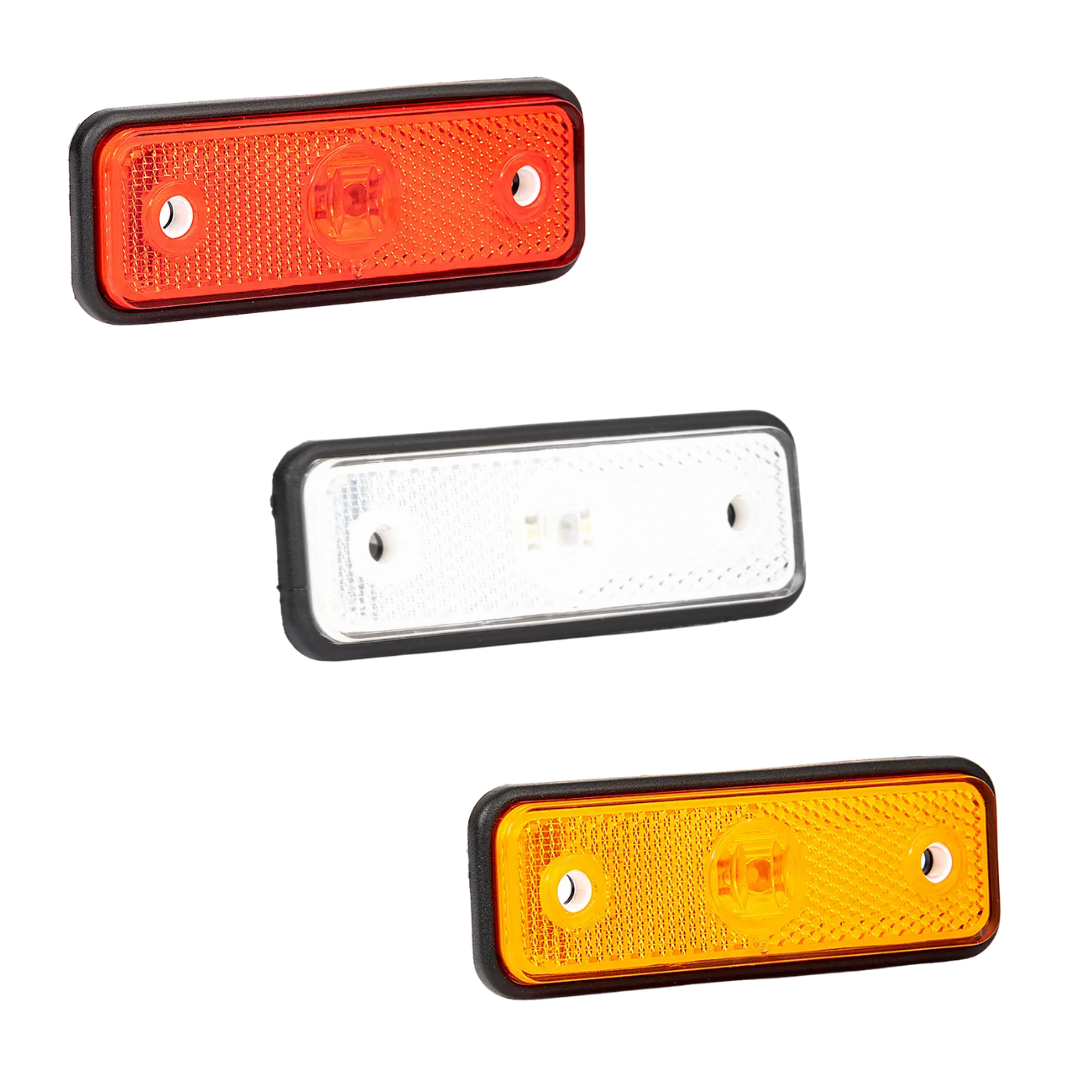 Slimline Rectangular LED Marker Light with Reflector