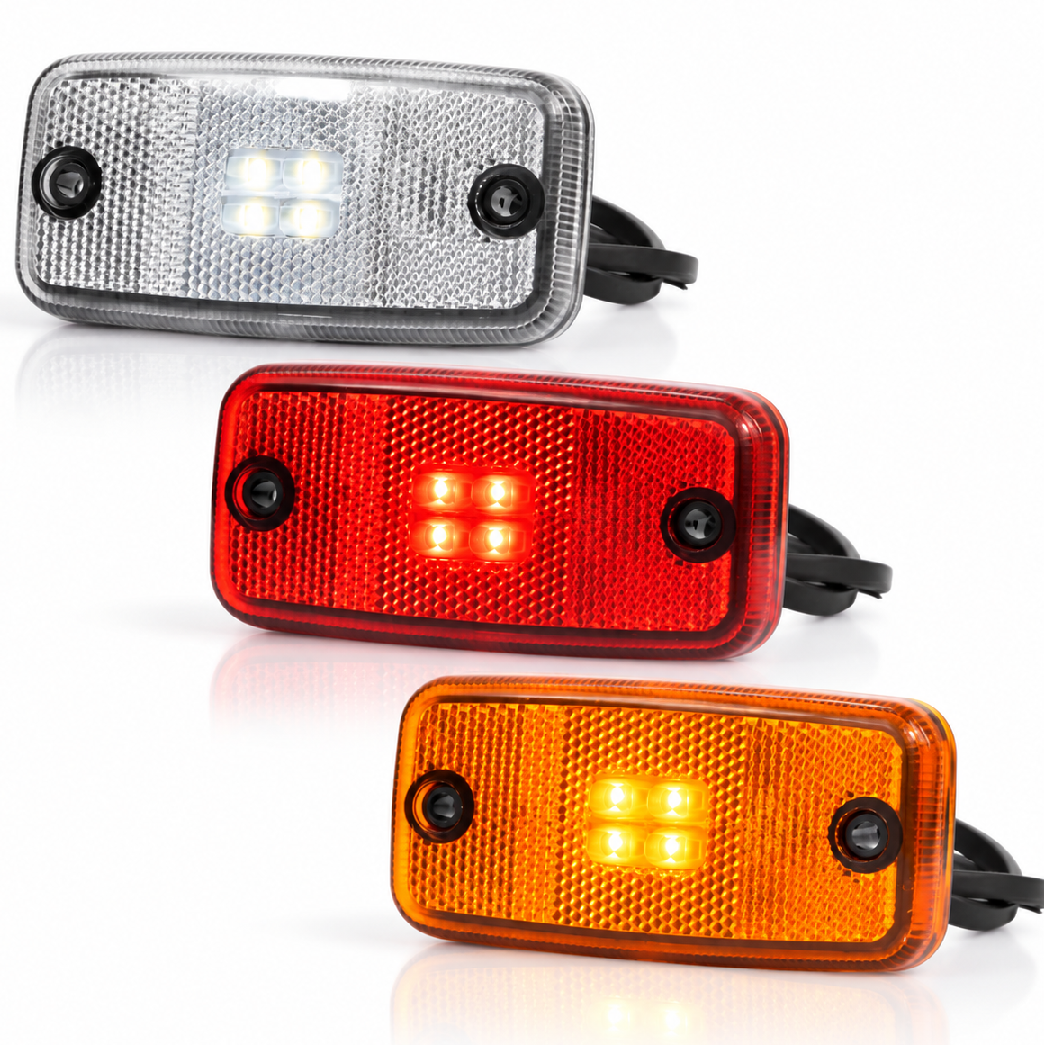 fristom ft019 amber red white trailer marker clearance lights