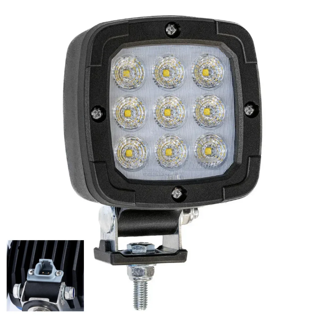 Fristom Premium LED Work Lamps 1800 Lumen with Deutsch DT Connector Socket