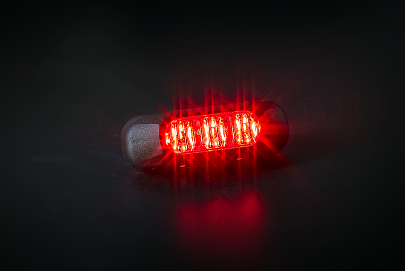 Buy Red 3 x LED Hazard Strobe Light / Clear Lens -  for sale