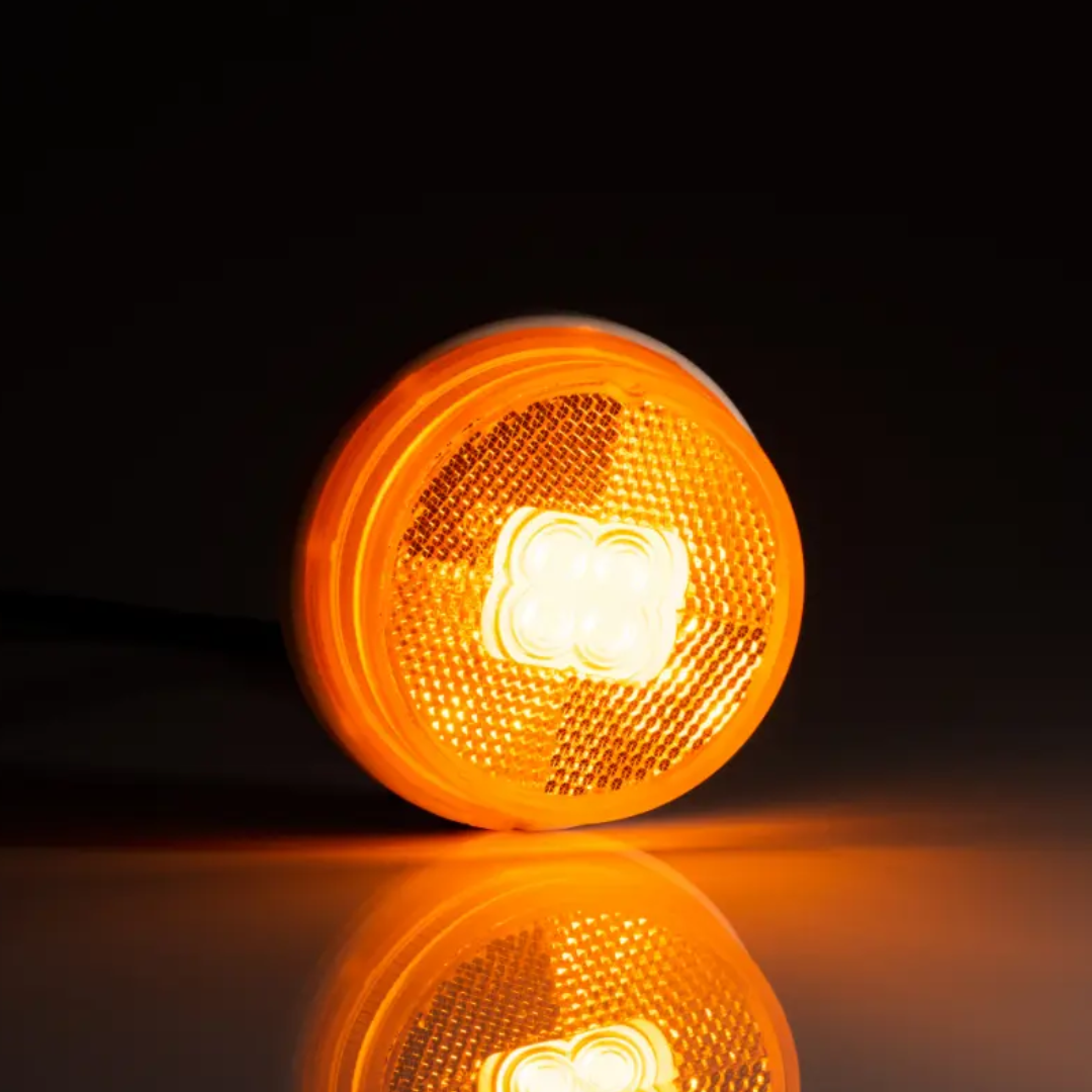 Fristom runde LED-markeringslys med reflektor