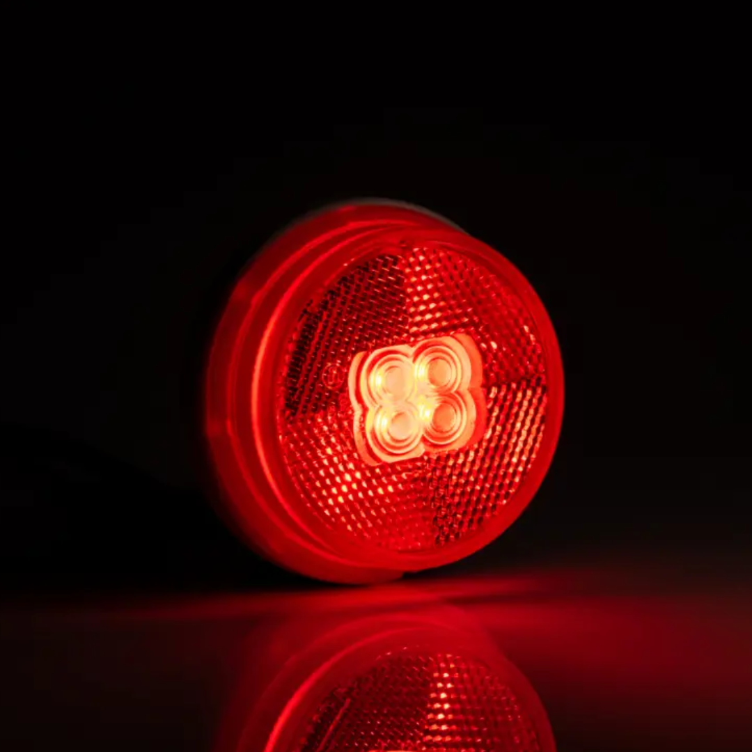 Fristom runde LED-markeringslys med reflektor