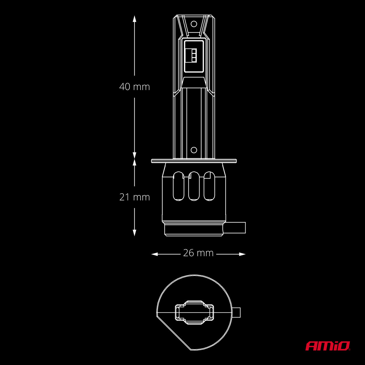 F26 PRO Direktemonterte LED-pærer / H1