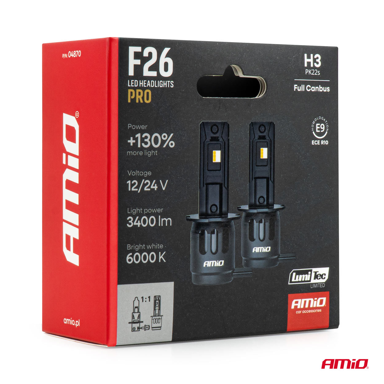 Lampadine per fari a LED F26 PRO a montaggio diretto / H3