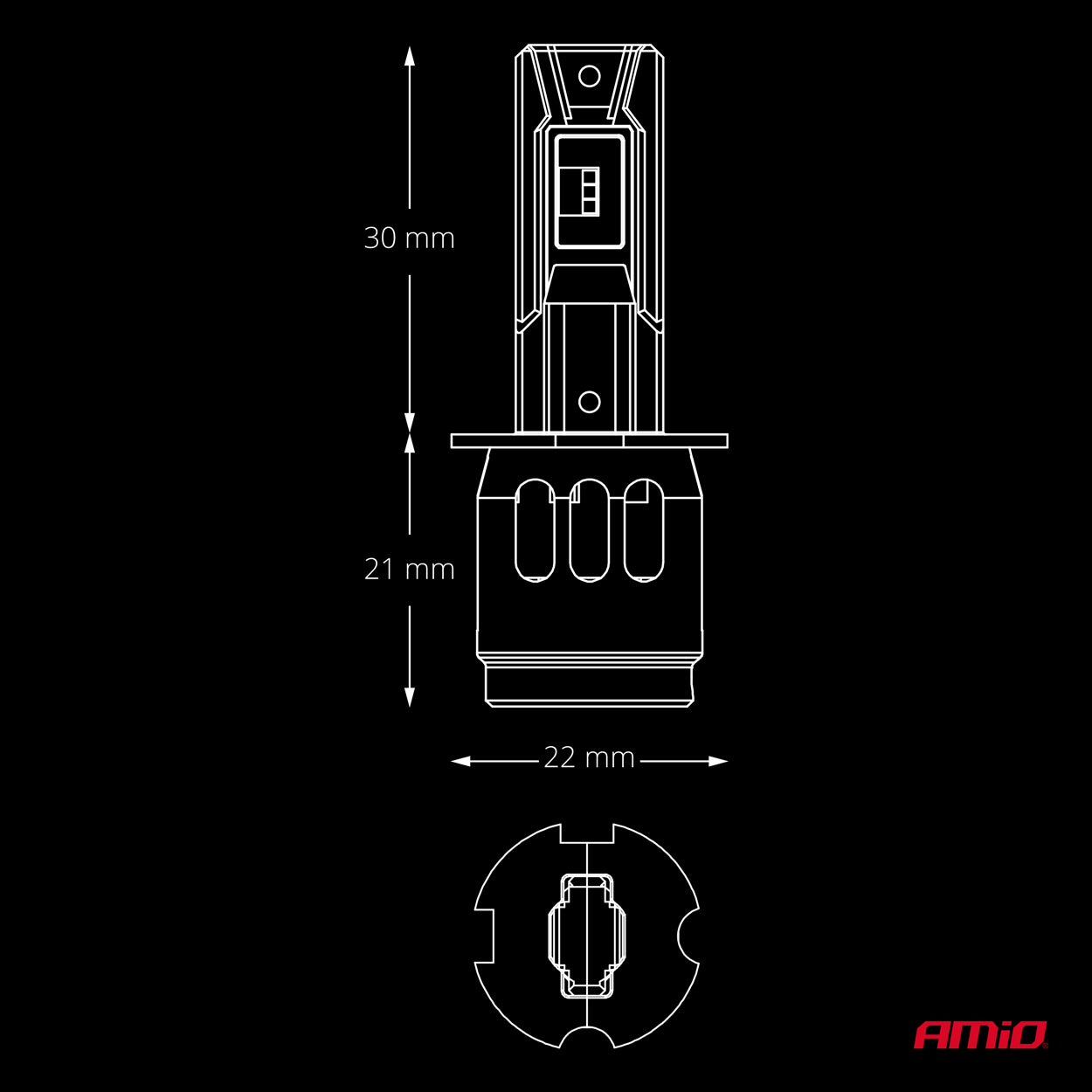 F26 PRO Direct Fit LED Headlight Bulbs / H3