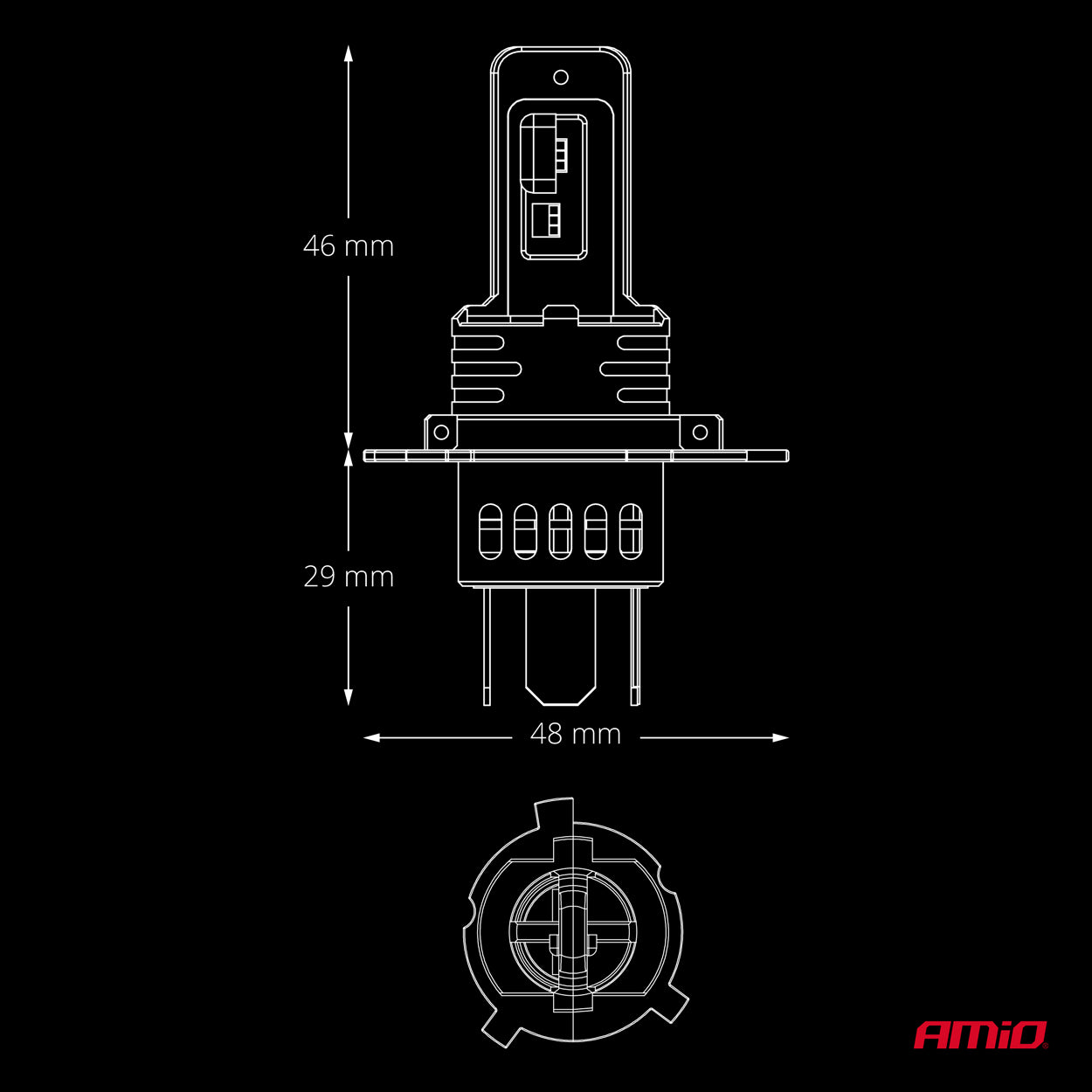F26 PRO Direktpassende LED-Scheinwerferlampen / H4