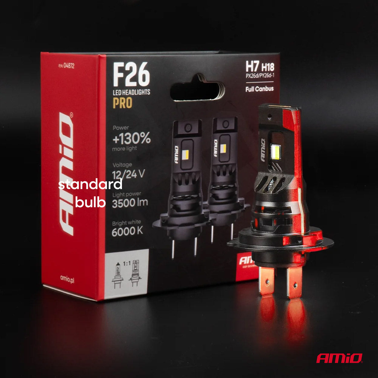 Lampadine per fari a LED F26 PRO a montaggio diretto / H7