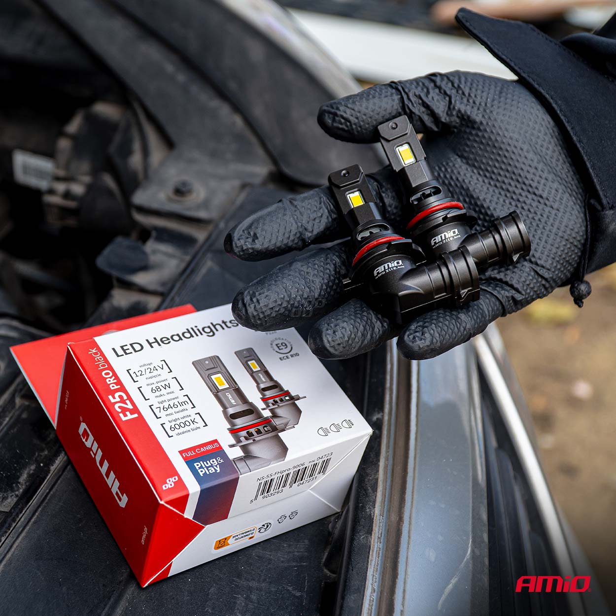 F25 PRO Black Edition Direct Fit LED Headlight Bulbs / HB4