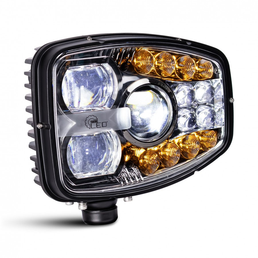 E-Approved Teleporter Headlight with High Beam, Dipped Beam, Indicator & DRL