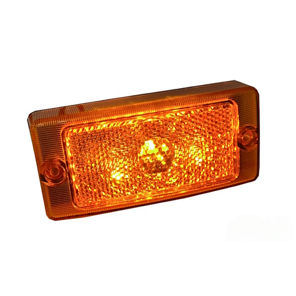 10x Valley Lighting Amber Hella Style LED Marker Lights – Flush Fit, 12v/24v, Kelsa Bar Running Lamp