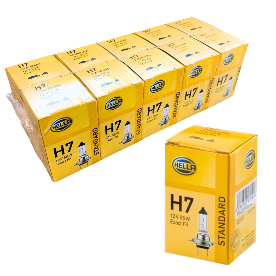 Hella 12v H7 Car Bulbs / Pack of 10 - spo-cs-disabled - spo-default - spo-disabled - spo-notify-me-disabled