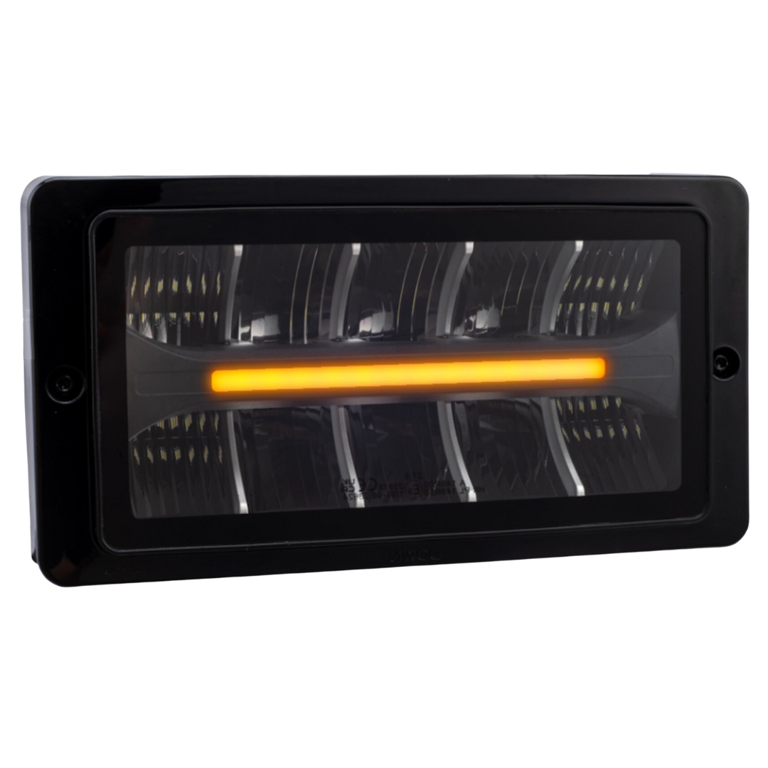 Classic 220 Rectangular Spot Lamp with Dual Position Light Strip