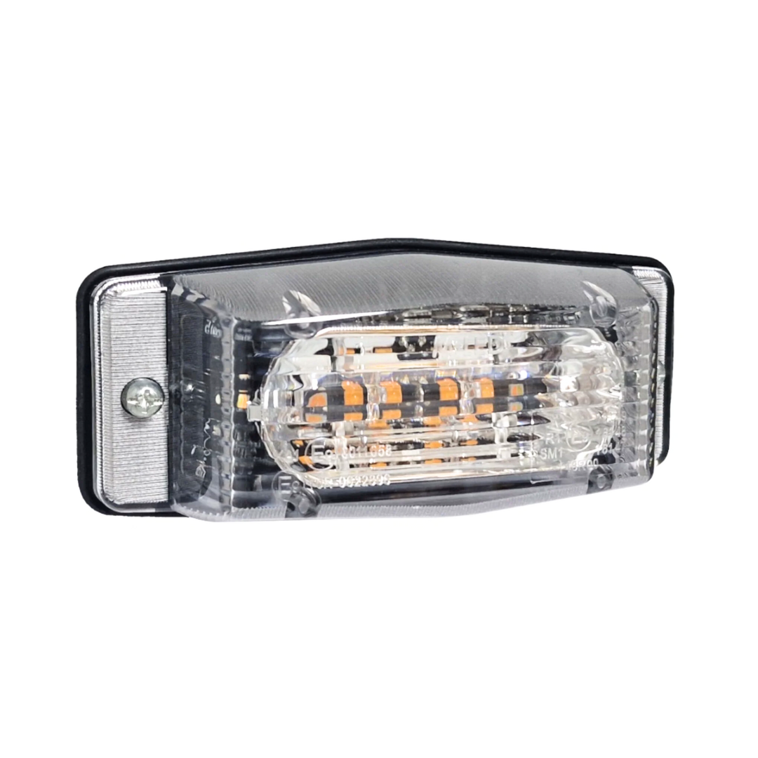 LED-lamp met dubbele brander en ingebouwd stroboscooplicht / heldere lens -