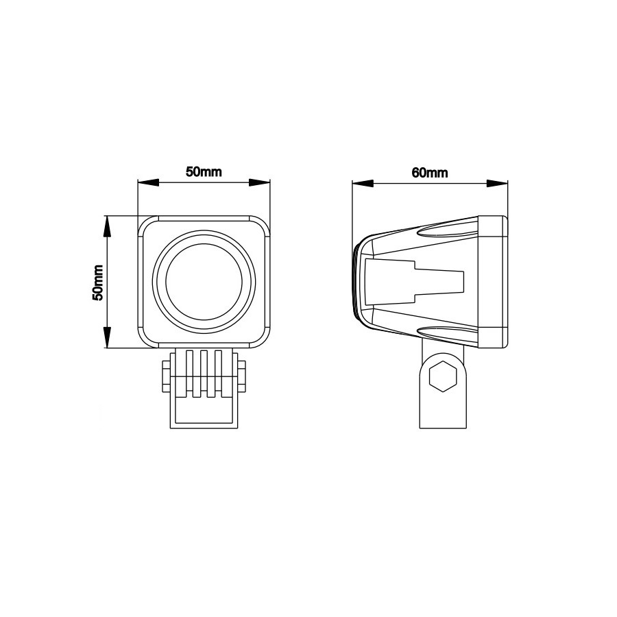 CREE LED Work Light Compact 10W Spot Beam