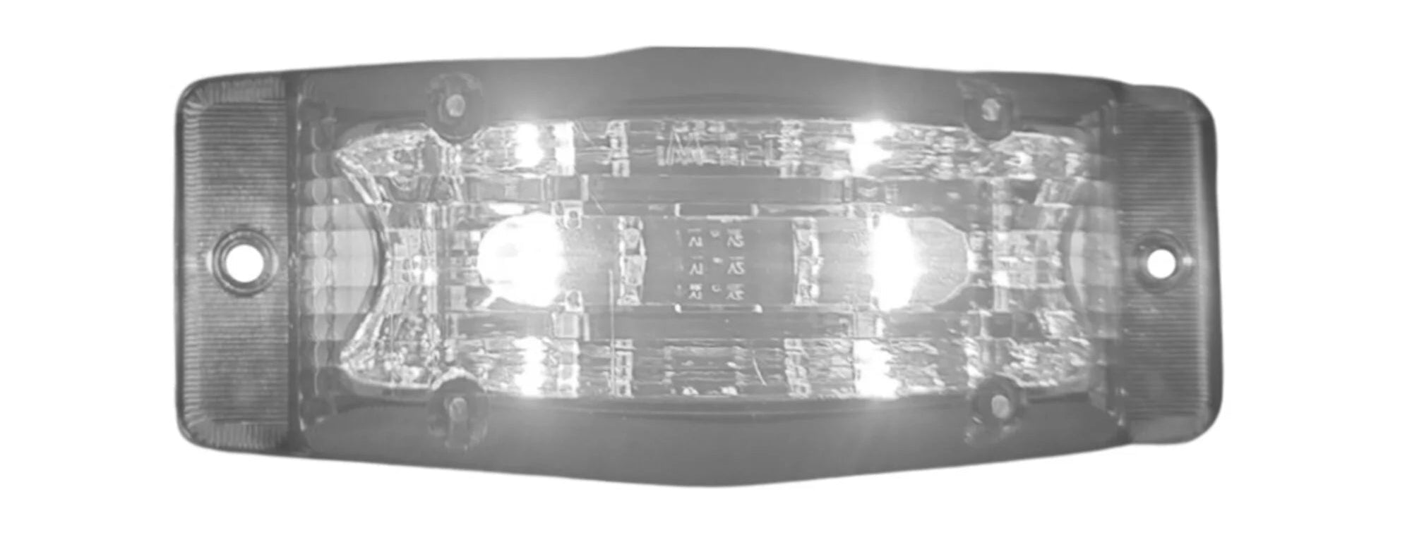 Slimline LED Double Burner Lamp / Dual Colour with Clear Lens