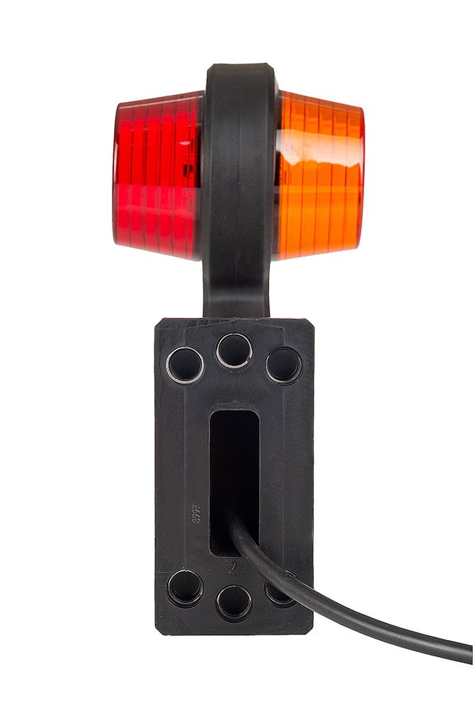 Old School Danish Long Arm Marker Light / Amber & Red