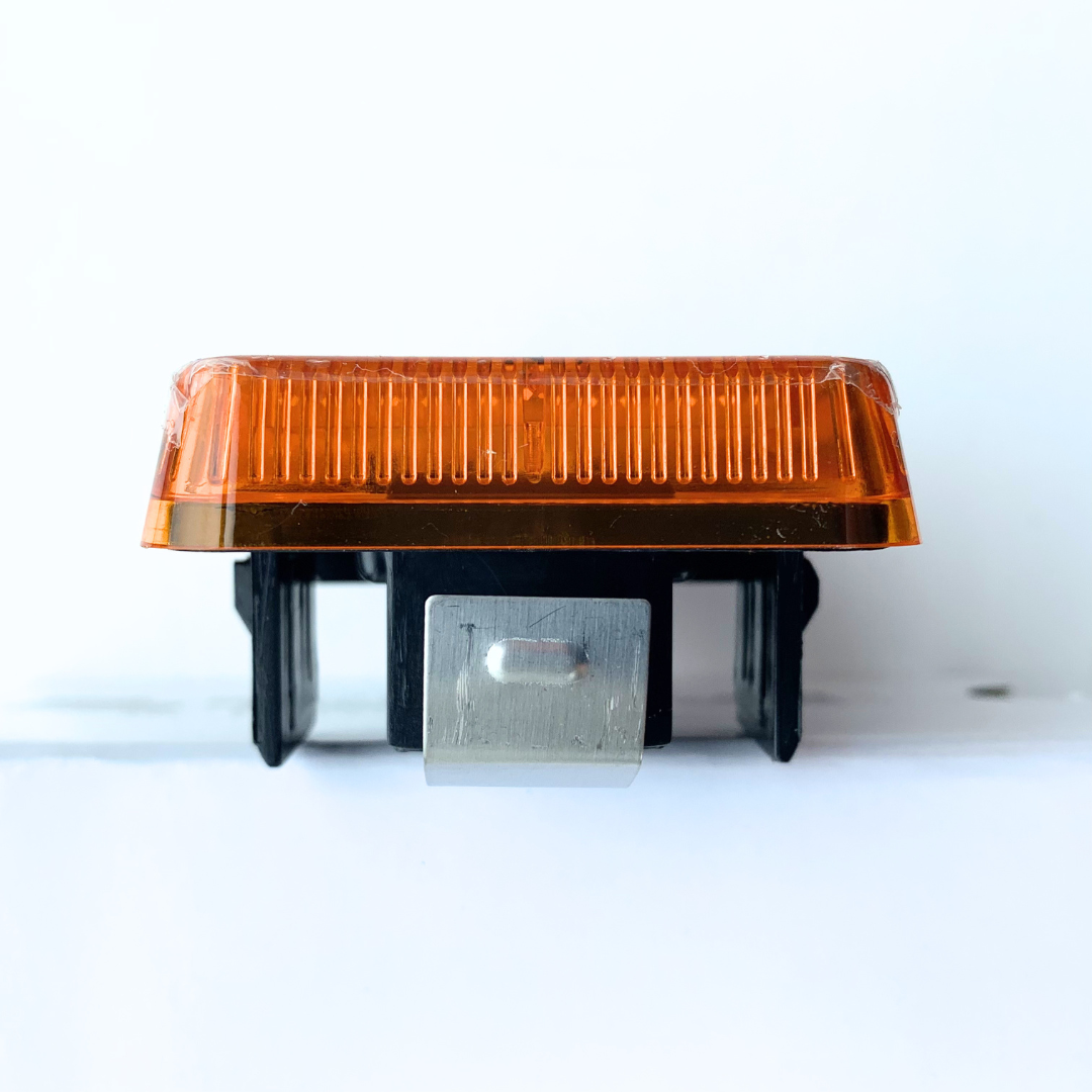 metal clip on scania renault volvo truck side marker light amber orange UK + Ireland