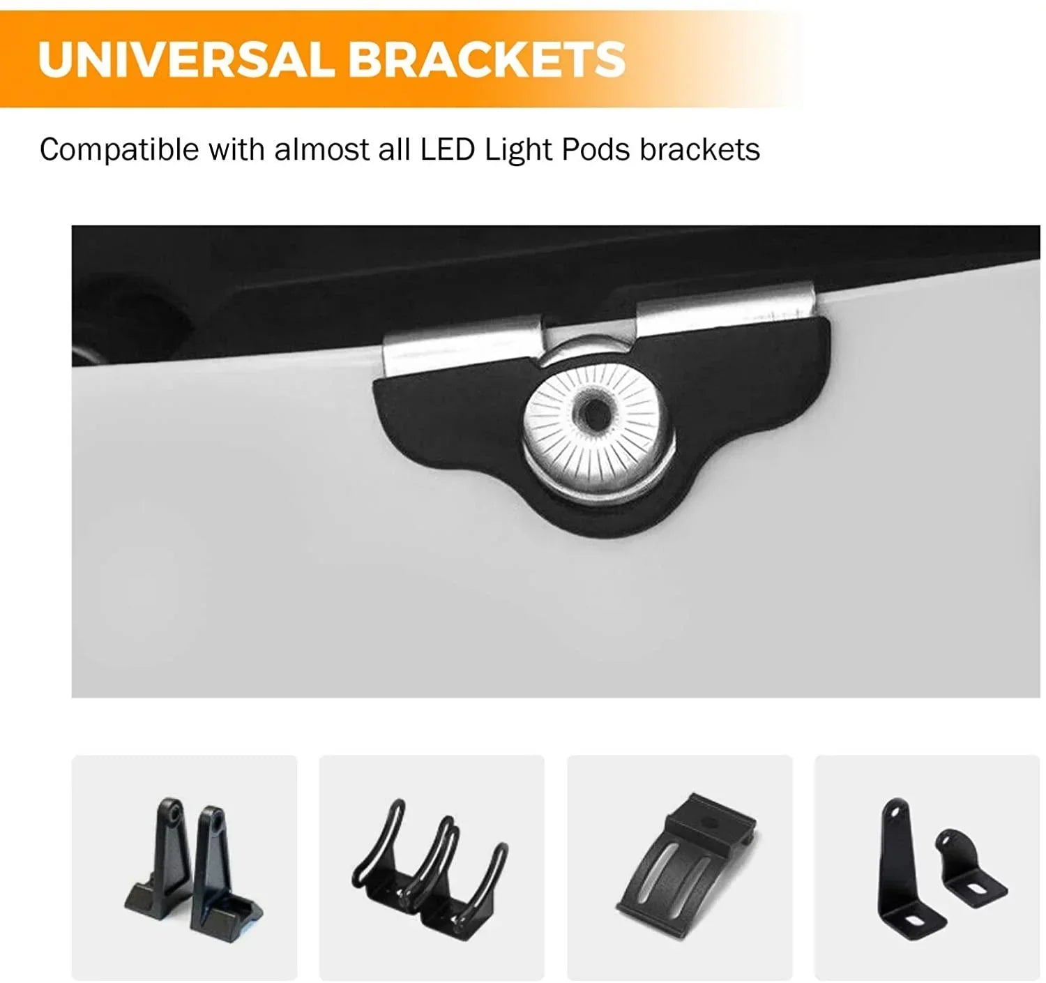 Ditch Light Bonnet Mounting Brackets