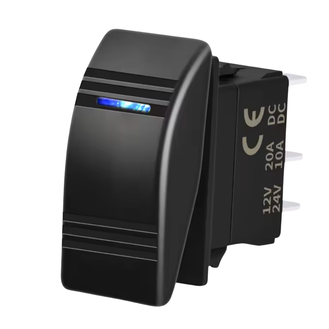 Rectangular ON-OFF Rocker Switch with LEDs