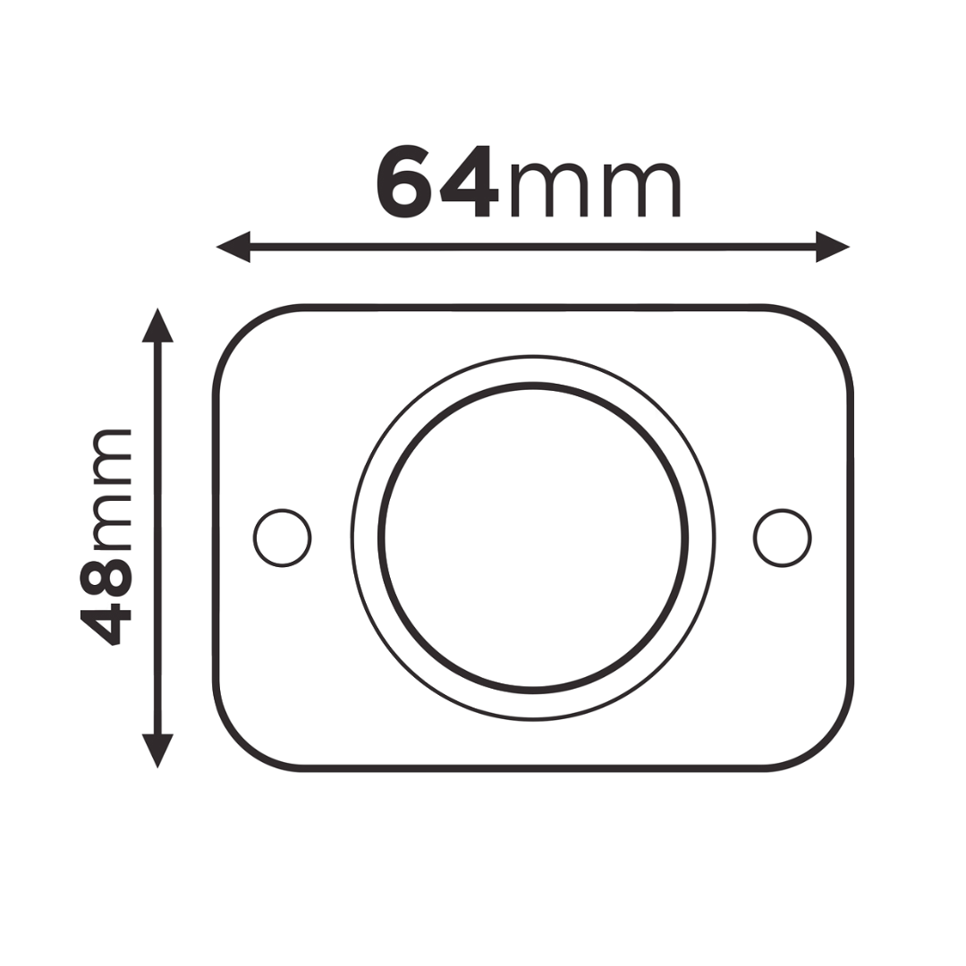 Unterputz-USB-Ladegerät mit zwei Anschlüssen, 12/24 V