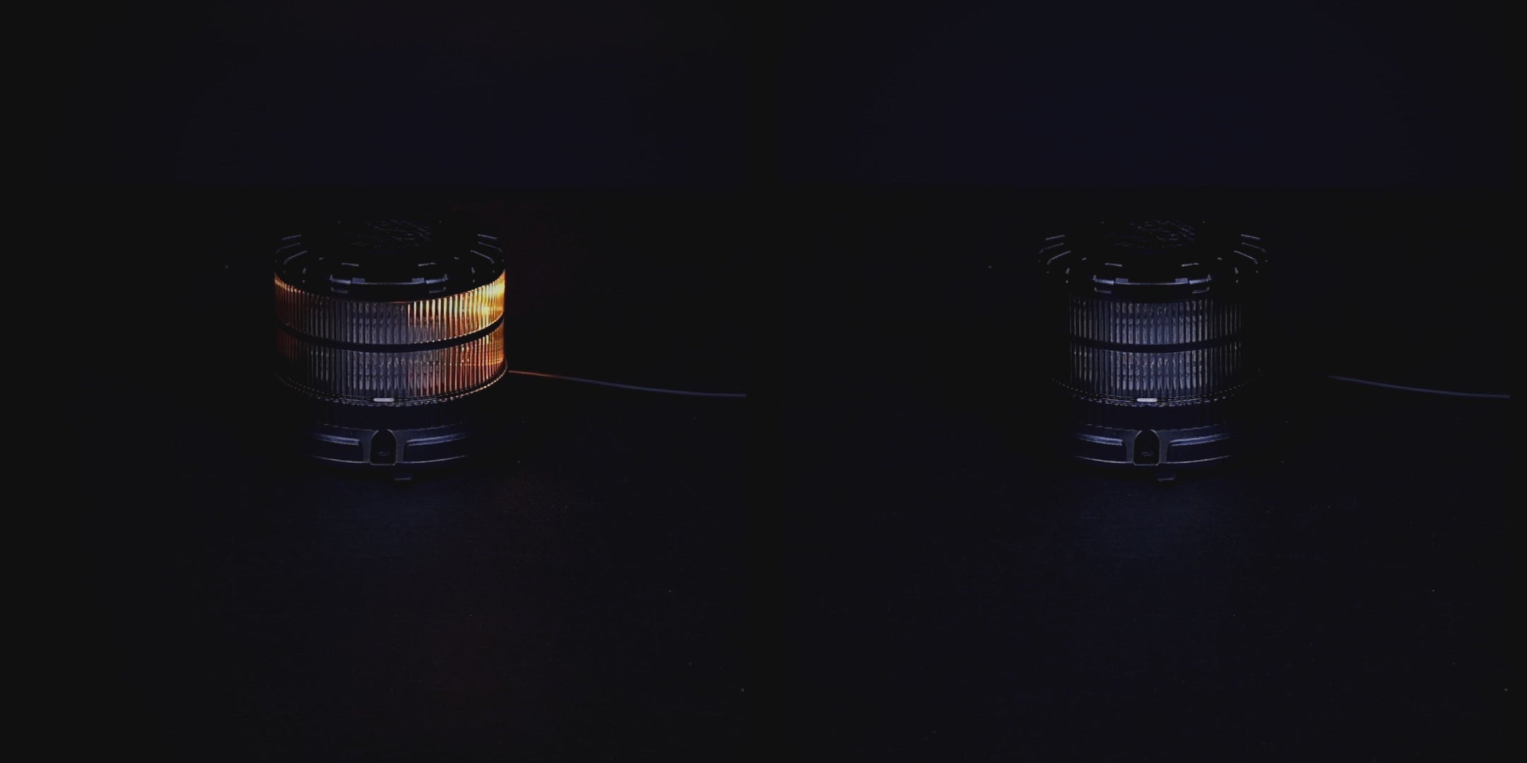 Dark Lens LED Beacon with Magnetic Base & Bolt Mount
