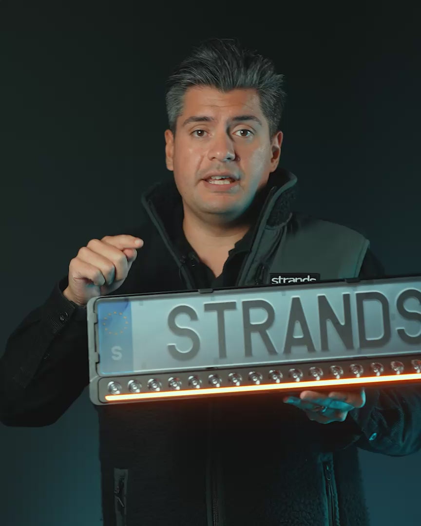 Strands D-Line Number Plate LED Light Bar UK + Ireland