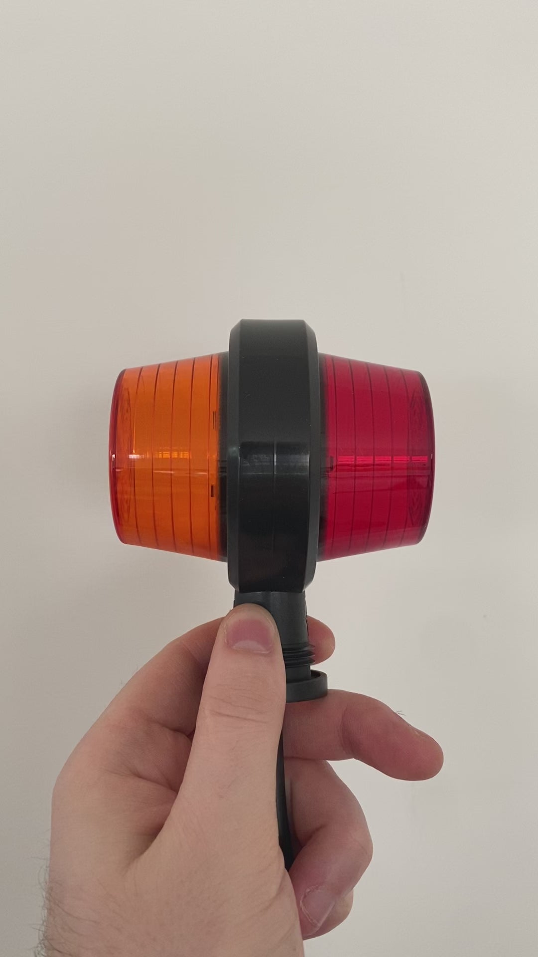 Old School Danish Short Marker Light / Amber & Red