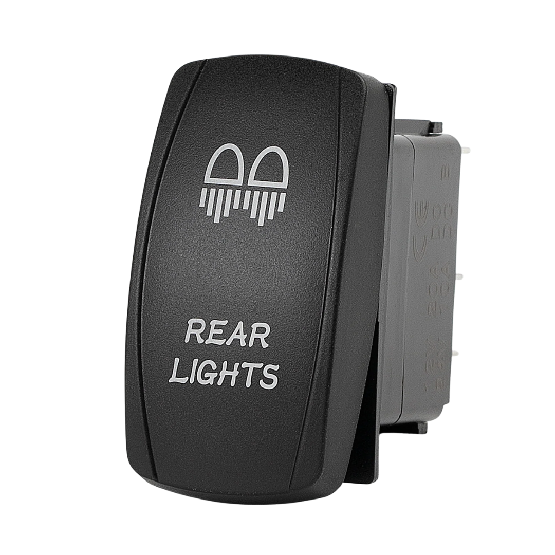 Rectangular ON-OFF Rocker Switch with LEDs / Rear Lights