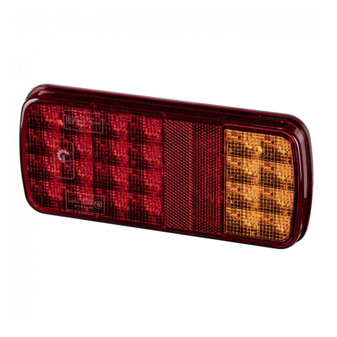 Rectangular LED Trailer Light with Stop, Tail, Indicator & Reflector UK + Ireland