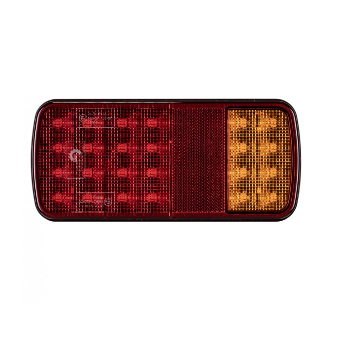 Rectangular LED Trailer Light with Stop, Tail, Indicator & Reflector