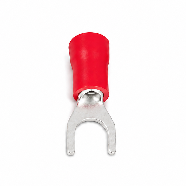 Red Fork Crimp Terminals - Various Sizes / Pack of 100