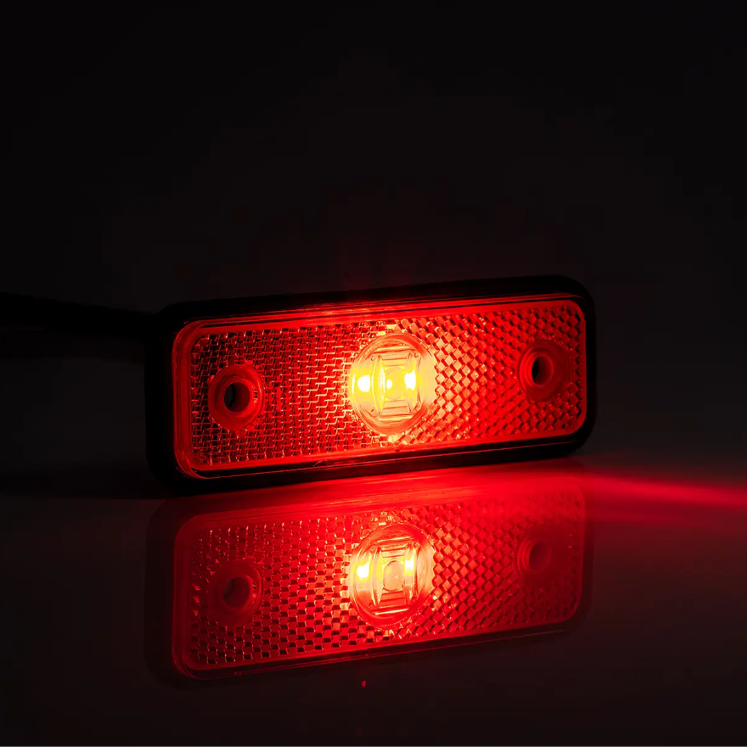 Slimline Rectangular LED Marker Light with Reflector