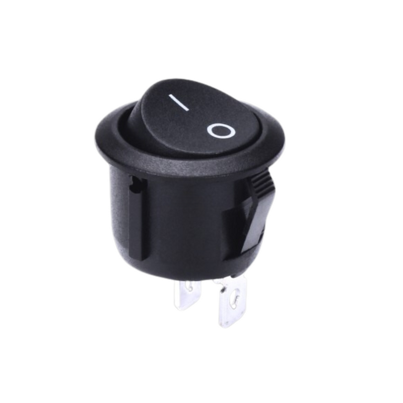 ON/OFF Round Rocker Switch with Symbols UK + Ireland