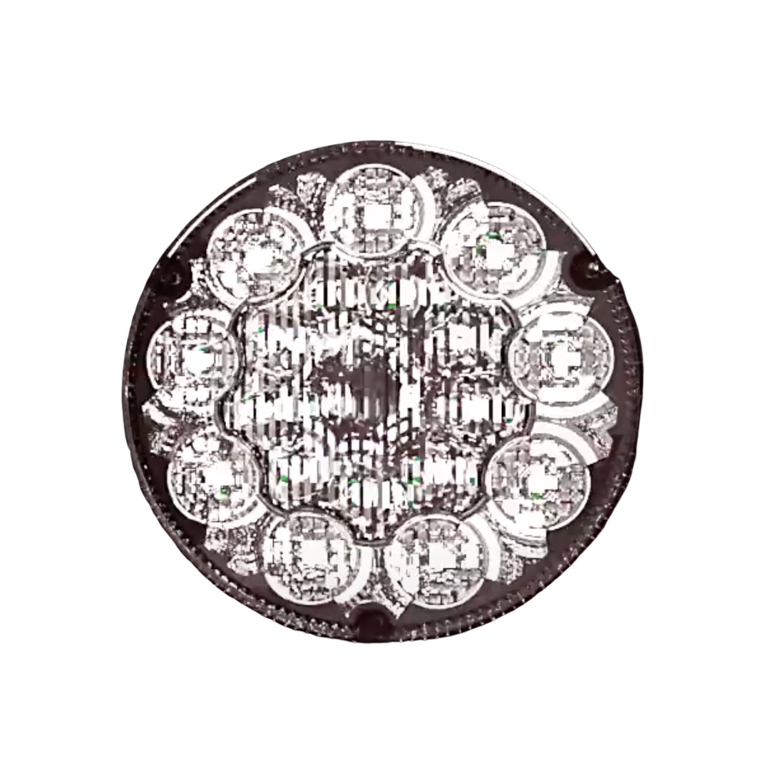 SIM 3188 Round Rear Lights with Grey Lens / 90mm reverse