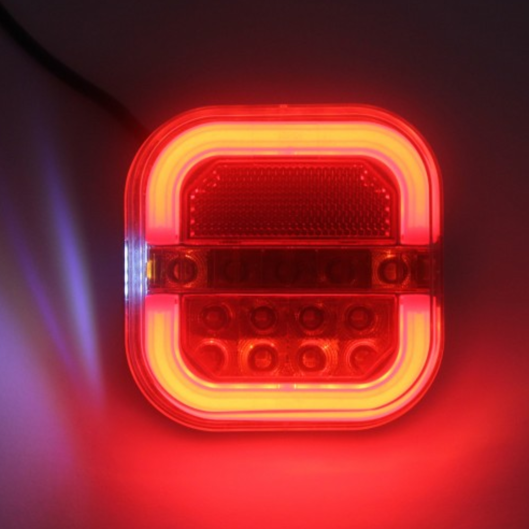 Neon LED Trailer Lights with Dynamic Indicator glow
