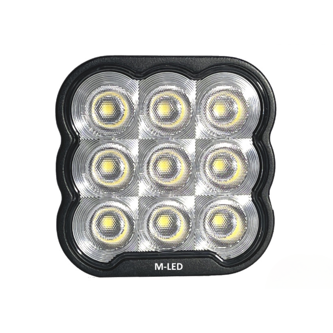 Buy Square LED Work Light with Stainless Bracket / 9xLED / 45W ...