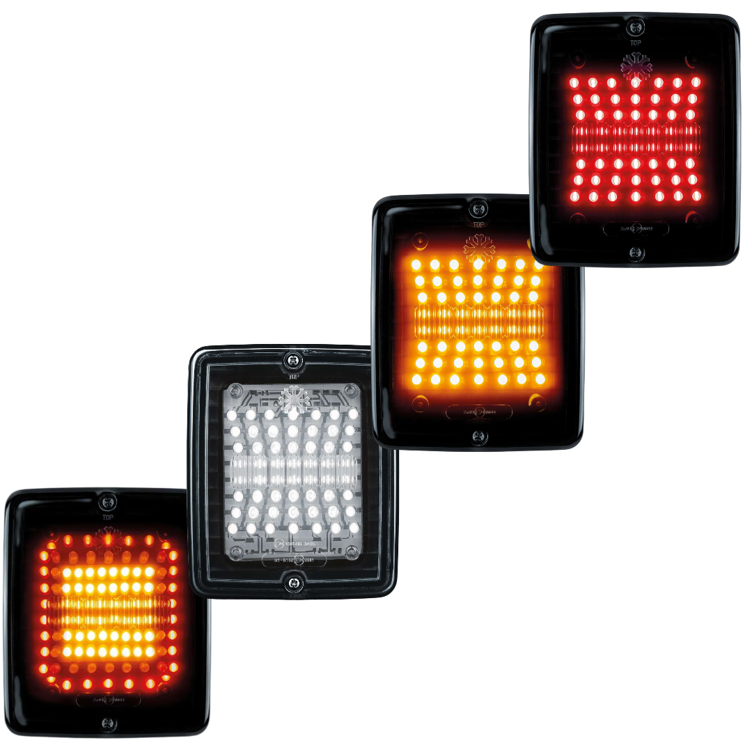 Strands Dark Knight Square IZE LED Tail Lights with Dark Lens