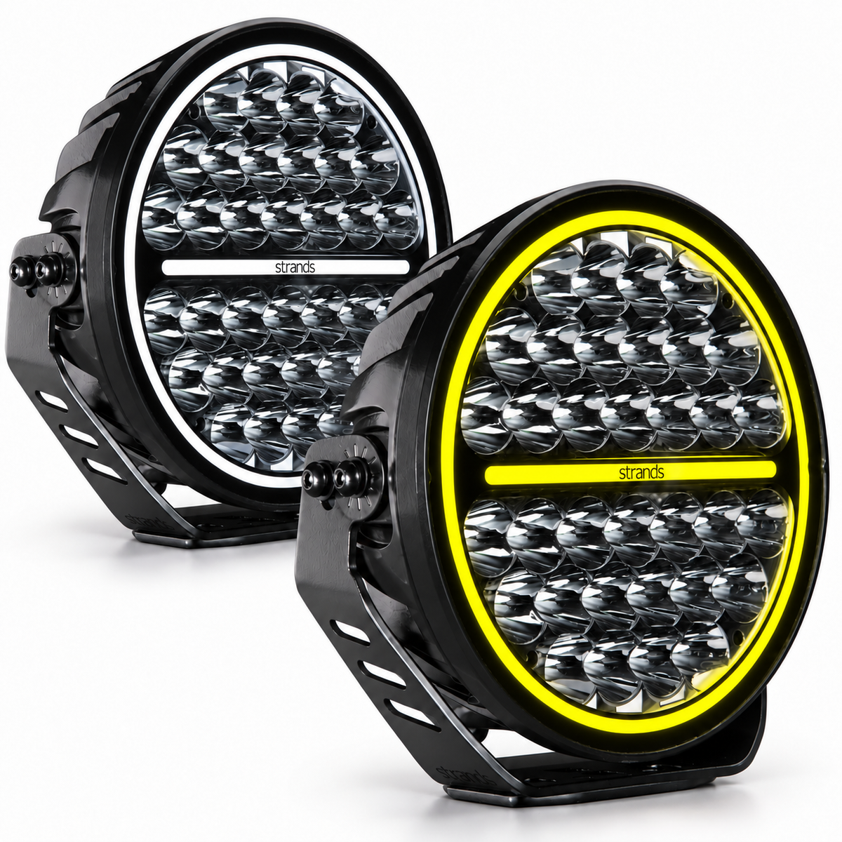 Strands Siberia Night Ranger XP Driving Light with Yellow / White Position Light / 9"
