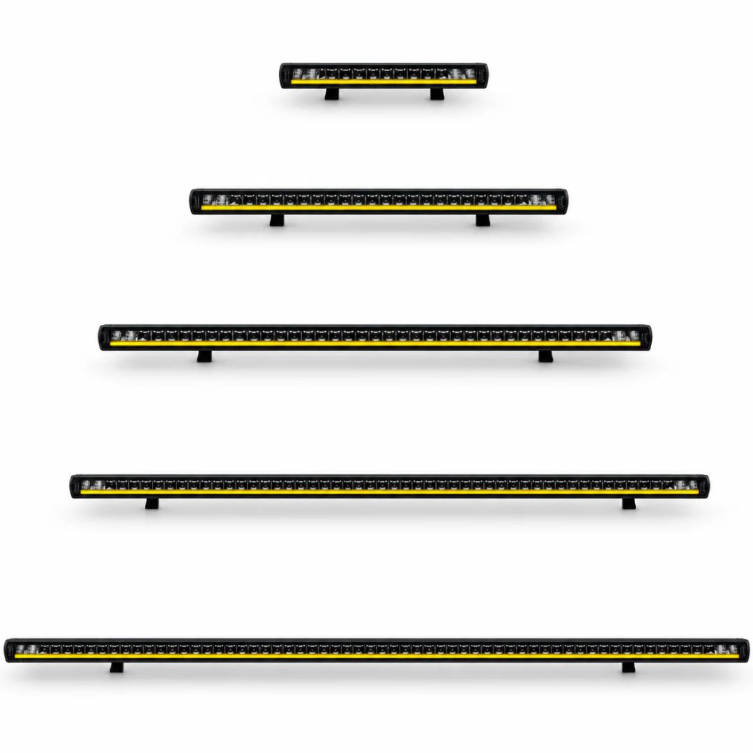 Strands Siberia XP Single Row Straight Light Bars with Yellow / White Position Light