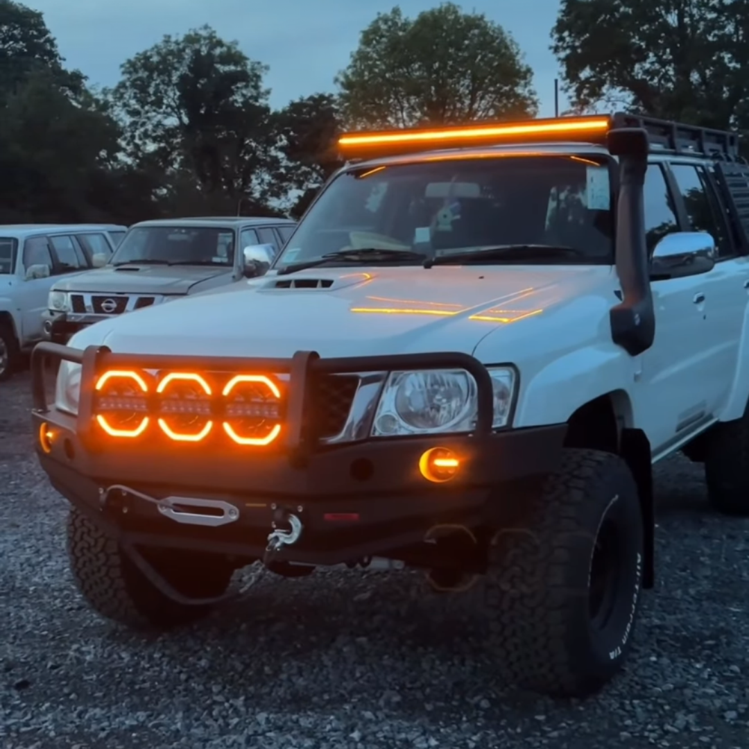 Strands Siberia Double Row Straight Light Bars with Amber / White Position Light