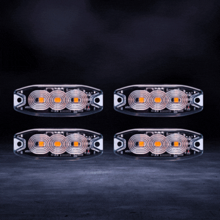 Paquete de 4 luces estroboscópicas Black Friday / 3 LED / Ámbar - spo-cs-disabled - spo-default - spo-disabled - spo-notify-me-disabled