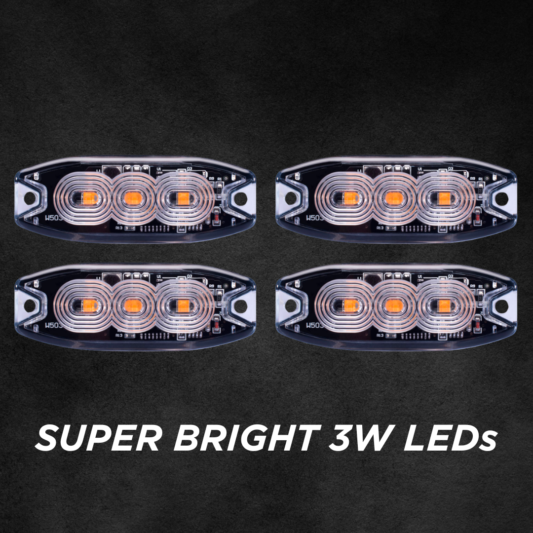 Black Friday / LED Strobe Light Grille Pack / Amber Blitz