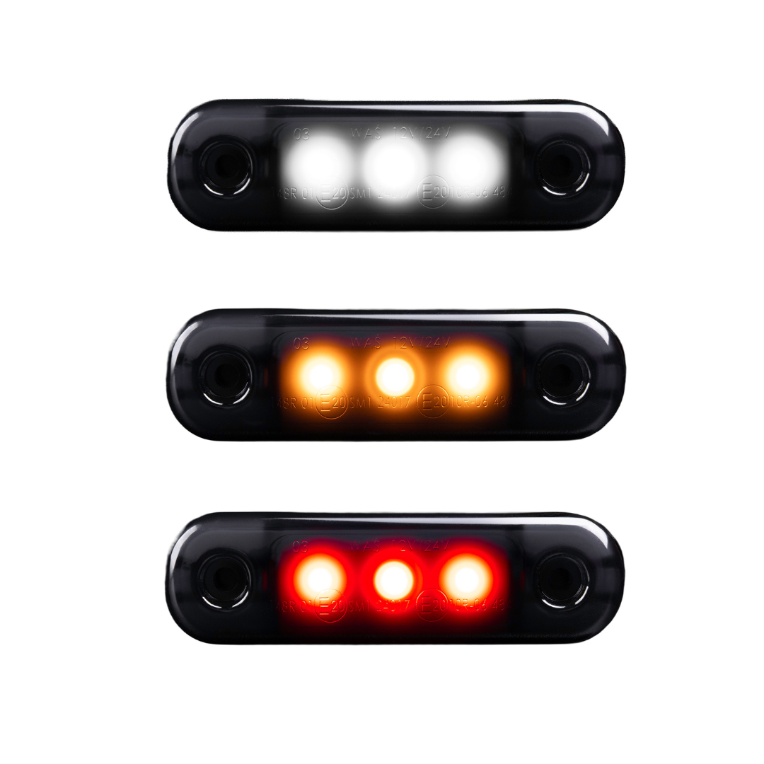 Strands Dark Knight Super Dark Slim Marker Light / 3 LED UK + Ireland