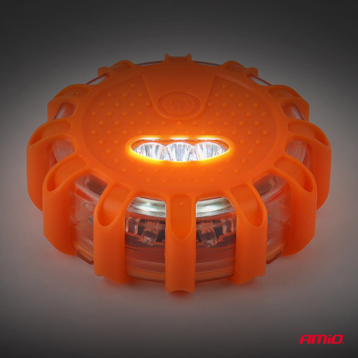 Red Emergency Light Puck with Torch