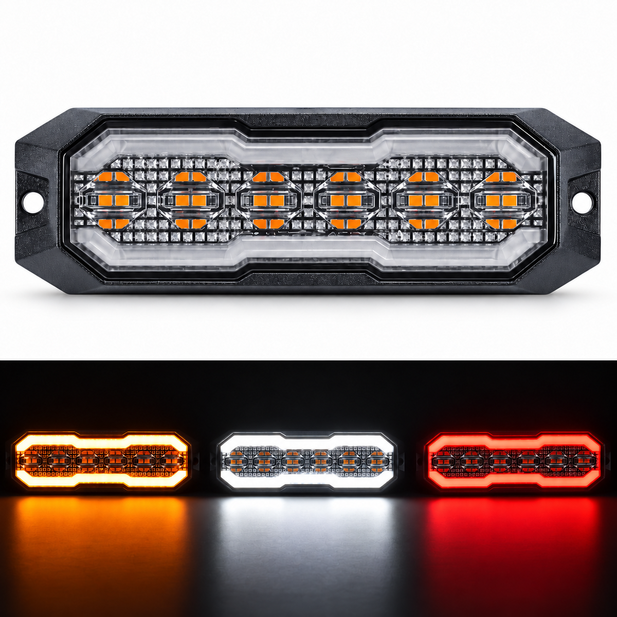 Smoked Lens LED Marker Light with Strobe Function Halo Blitz